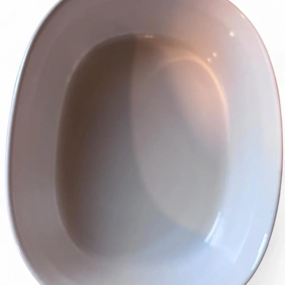 CorningWare French White 1.5 Qt Oval Casserole Dish F-6-B Pyrex Glass Lid F-12-C